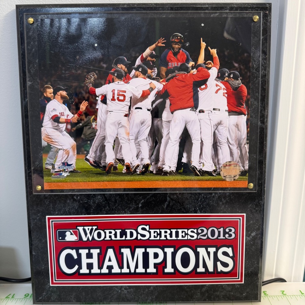 Boston Red Sox 2013 World Series Champions Plaque Photo File MLB Hologram 12x15